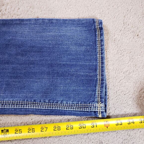 Silver Bootcut Jeans Womens 29x33 Suki 17” Surplus Flap Pockets Thick Stitch - Picture 5 of 10